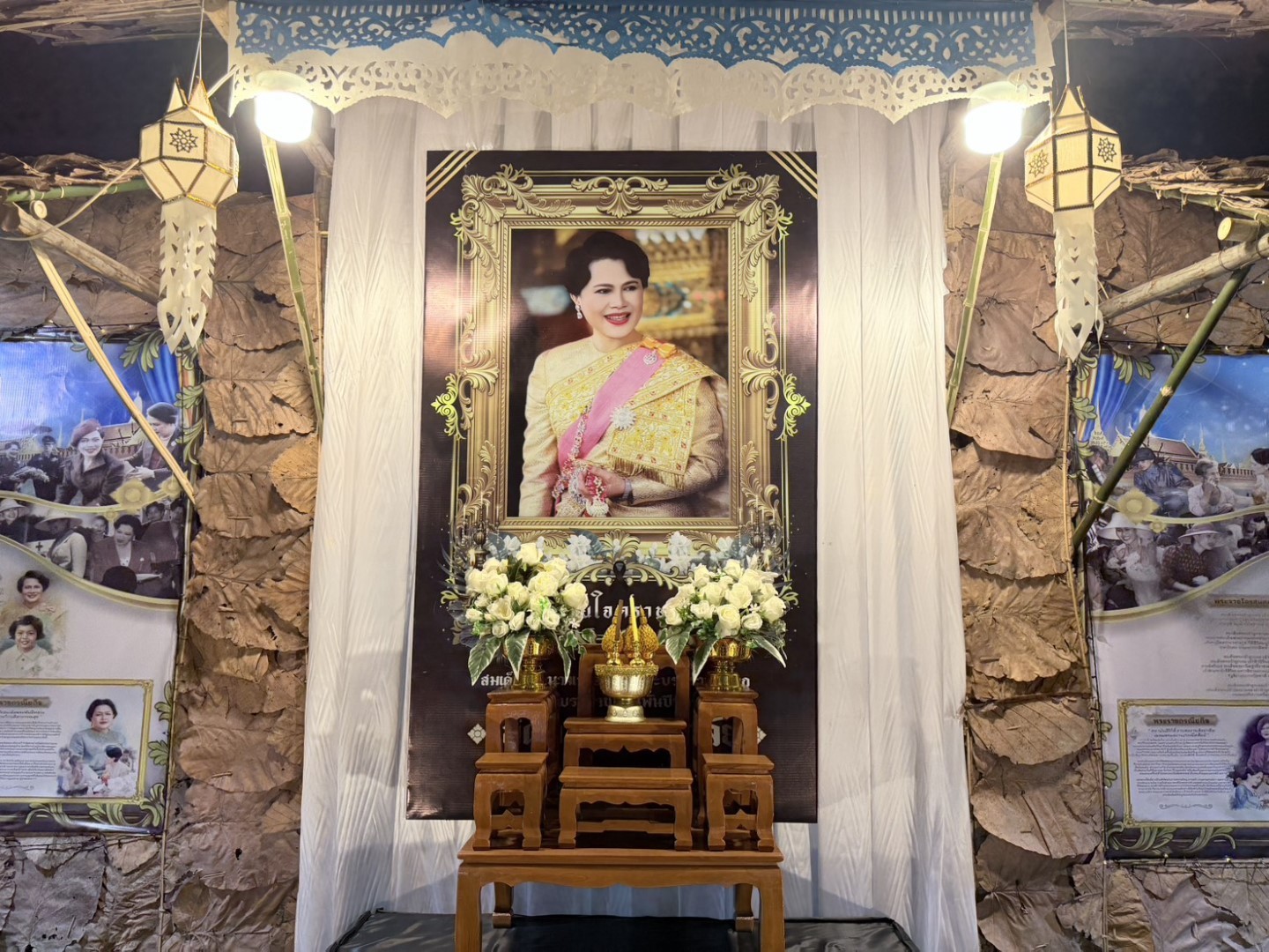  ซุ้มนิทรรศการ อบต.ม่อนปิ่น ภายในงานฤดูหนาวและงาน OTOP อำเภอฝาง