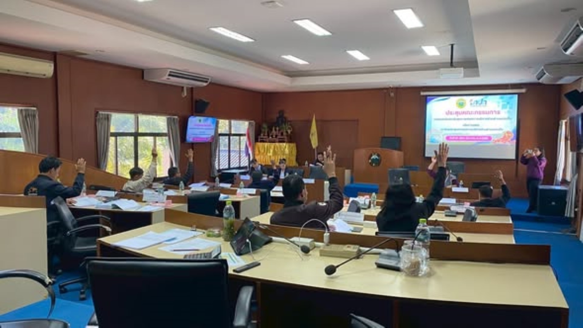 ภาพประกอบ  ประชุมคณะกรรมการกองทุนหลักประกันสุขภาพ ครั้งที่ 1/2569